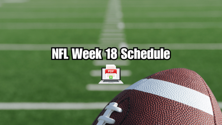 Printable Nfl Week Schedule Tv Coverage Streaming Options