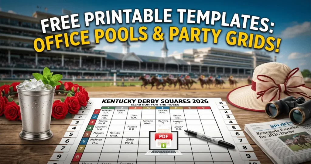 Kentucky Derby 2026 Squares Templates