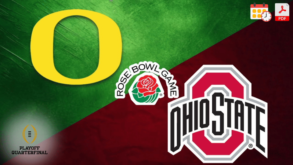 Rose Bowl 2025 Time Schedule